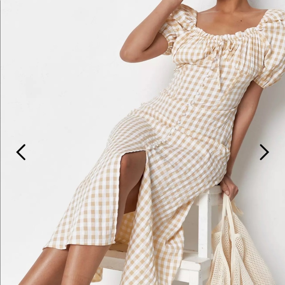 New with tags! Missguided yellow midi dress